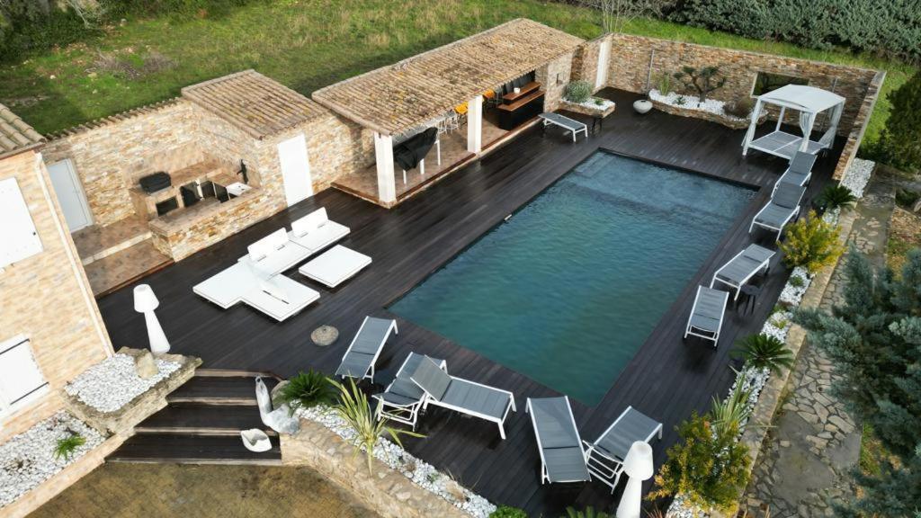 Magnifique Villa De Luxe Au Coeur De La Garrigue 尼姆 外观 照片